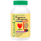 Colostrum with Probiotics 90 tablete masticabile Secom, CHILD LIFE ESSENTIALS