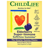 Elderberry Super-Immune SoftChew Gummies 27 tablete masticabile Secom, CHILD LIFE ESSENTIALS