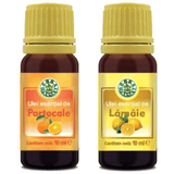 Pachet Ulei Esential de Portocale 10ml + Ulei Esential de Lamaie 10ml HERBAVIT