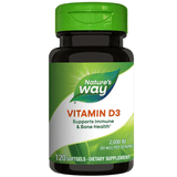 Vitamina D3 2000UI (Adulti) 120 capsule Secom, NATURE'S WAY