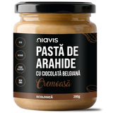 Pasta de Arahide cu Ciocolata Belgiana Cremoasa Ecologica/Bio 200g NIAVIS