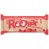 Baton cu Capsuni si Glazura Roz Fara Gluten Ecologic/Bio 30g ROOBAR