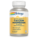 Calciu Magneziu cu Vitamina D 90 capsule Secom, SOLARAY