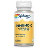 Immuno C + Zinc + Vitamina D3 30 capsule Secom, SOLARAY