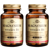 Pachet Magnesium + B6 100 tablete + 100 tablete (Magneziu cu vitamina B6) SOLGAR