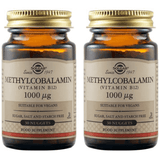 Pachet Methylcobalamin (Vitamina B12) 1000mcg (Metilcobalamina) Sublingualea 30 tablete + 30 tablete SOLGAR