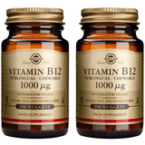 Pachet Vitamina B12 1000mcg (Cobalamina) 100 tablete + 100 tablete SOLGAR