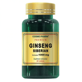 Ginseng Siberian 1000mg 60 tablete Premium COSMOPHARM