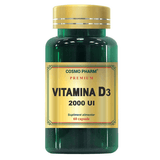 Vitamina D3 2000 UI 60 capsule Premium COSMOPHARM