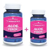 Pachet Aloe Ferox 60 capsule + 30 capsule Promo HERBAGETICA