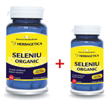 Pachet Seleniu Organic 60 capsule + 30 capsule HERBAGETICA