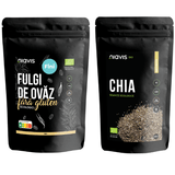 Pachet Fulgi De Ovaz Fini Fara Gluten Ecologici/Bio 250g + Seminte De Chia Ecologice/Bio 125g NIAVIS