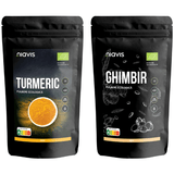 Pachet Turmeric (Curcuma) Pulbere Ecologica/Bio 125g + Ghimbir Pulbere Ecologica/Bio 60g NIAVIS