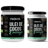 Pachet Ulei de Cocos Extra Virgin Ecologic/Bio 450g/500ml + Ulei de Cocos Extra Virgin Ecologic/Bio 200ml NIAVIS