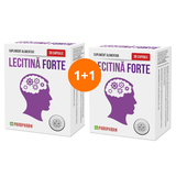 Pachet Lecitina Forte 30 capsule + 30 capsule QUANTUM PHARM