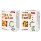 Pachet Propolis + Vitamina C 30 tablete + 30 tablete QUANTUM PHARM