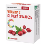 Vitamina C cu Pulpa De Macese 30 tablete QUANTUM PHARM