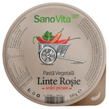 Pasta Vegetala Tartinabila din Linte Rosie cu Ardei Picant 100g SANOVITA