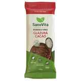 Rondele din Orez cu Glazura de Cacao Fara Zahar 66g SANOVITA